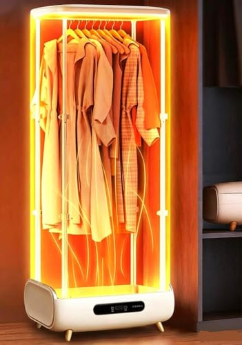 Máquina que plancha y dobla la ropa, plancha automática plegable, potencia 800 W, circulación de aire caliente a 360°/temporizador inteligente de 240 minutos