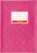Brunnen 104052464 Hefthülle / Heftumschlag (A4, Folie, mit Namensschild) pink