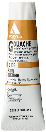 Holbein Acryla Gouache Raw Sienna (A) 20ml