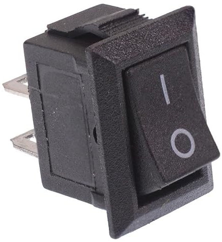 10 x Mini On/Off Rectangle Rocker Switch Miniature SPST (Pack of 10)
