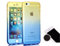 TheTransporter Slim 360 degree Protective Front and Back Full Coverage TPU Silicone Gel Case Cover For Apple iPhone 5SE se (Yellow/Blue)