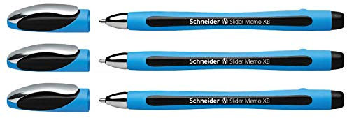 SCHNEIDER NOVUS Kugelschreiber Slider Memo XB schwarz schreib.