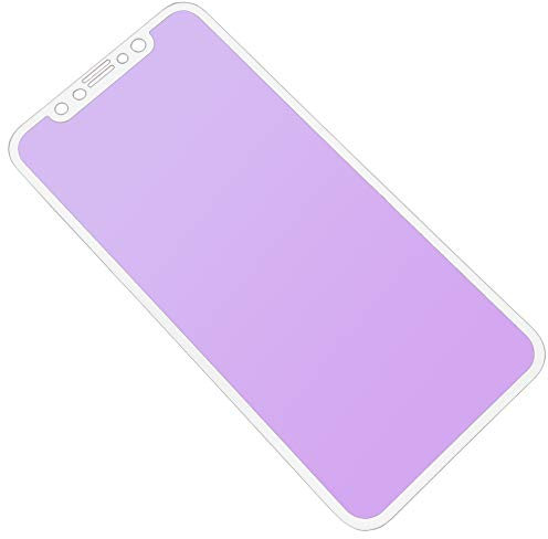 MOTIVE LIFE Anti Blue Light Soft Frame Matte Screen Protector for iPhone XS Max White