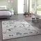 Merinos Kinderteppich Straßenteppich Lernteppich Junge mit Straßen und Häusern in Grau Größe 160x230 cm
