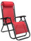 Totò Piccinni Sedia GRAVITY Sdraio da Giardino Poltrona Relax Pieghevole Salvaspazio Tubolari Acciaio 24mm Reclinabile Tessuto in Textilene, Mare Spiaggia Piscina Arredo Esterno (Rosso)