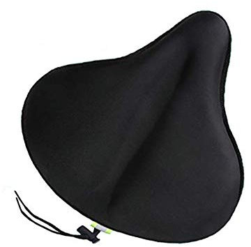 Fahrrad Sattelbezug Memory Foam, Bequemer Fahrradsattel überzug Gepolstert, Fahrradsattel Polster Extra Weich Damen Herren, Fahrradsitz Indoor Outdoor Cycle Sattelbezüge(27 x 26cm)