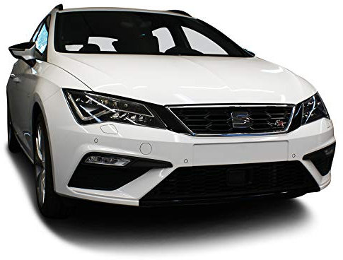 Finest Folia 2er Set Cover für Scheinwerfer Zwischensteg Passgenaues Dekor für Auto Front Fahrzeug optisches Tuning Aufkleber Zubehör (D074 Facelift)