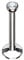 Piercing Stab Stecker Lippenpiercing Ohrpiercing Labret Lippe Ohr Tragus Helix Platte Innengewinde mit Kristall Glitzer Stein Klein Silber 1,0mm x 4mm