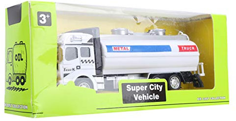 Zerodis Legierungsauto Spielzeug im Maßstab 1:48, Gießwagen LKW Tanker Sprinkler Modell Pull-Back Kinder Fahrzeug Spielzeug Modell Kinder für Kinder über 3 Jahre(Blau)