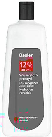 Basler Wasserstoffperoxyd 12%, Sparflasche 1 Liter - Ergiebige Größe | Entwicklerflüssigkeit