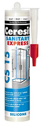Ceresit CS15 Sanitär Silikon Express, Farbe Weiß 280 ml