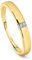 MIORE Schmuck Damen 0.02 Ct Diamant Verlobungsring mit 4 Diamanten Brillanten Ring aus Gelbgold 9 Karat / 375 Gold