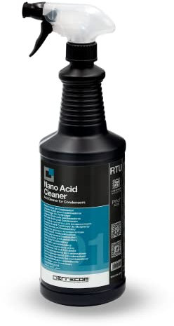 Errecom Nano Acid Cleaner, Saurer Reiniger für Außengerät der Kälte- und Klimaanlagen, gebrauchsfertig, 1L Sprühflasche