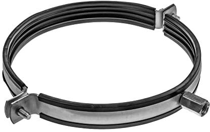 Vent Systems Ø160mm Rohrschelle für alle Arten der Belüftung, runde gerade Kanäle an Wand oder Decke anschließen. mit Gummi zur Geräuschunterdrückung
