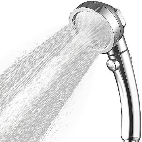 ALYHYB Duschkopf – Hochdruck-Handbrausen für Duschen mit geringem Durchfluss – Wassersparend 3 Strahleinstellungen Handbrausen mit abnehmbarem und waschbarem Design – Anti-Verstopfung