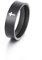 Dreamtimes Kreuz Ring Edelstahl Ring Christian Jesus Christus Lord Kreuz Ring Gebetsschmuck für Herren Damen Silber Farbe (Schwarz, 21MM)