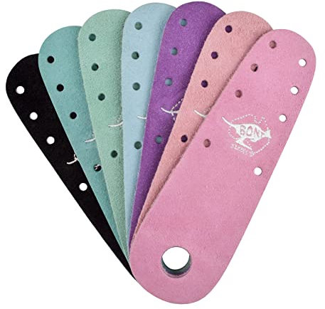 Bont Rollschuhe – Neue 100% australisches Wildleder Flache Zehenschutz – Rollschuh Derby Figur – Paar – schwarzes Wildleder