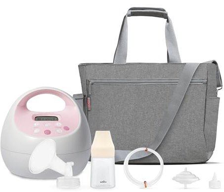 Spectra Baby S2 Plus Premier Electric Breast Pump with Grey Tote Premium Accessory Kit (24 mm (Pack of 1))