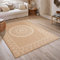 Tapis Nature, Tapis Naturel Boheme, Tapis Aspect Jute, Tapis Salon, Chambre, Couloirs, Tapis Extérieur, Couleur Naturelle (160x230 cm, 8874 Blanc)