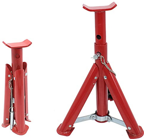 AUTOXBERT Foldable 3T Heavy Duty Car Jack Stand Repairing Tool Axle Stand Safety Support Metal Auto Repair Tool Disassembly Tools Lifting