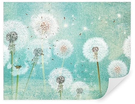 Tapeko Papier Peint Panoramique 3D Fleurs Pissenlit 260x180 cm style 3D Fleurs Pissenlits Nature Papier Peint intissé Couleurs Vives pour Chambre Salon Décoration Murale u46357