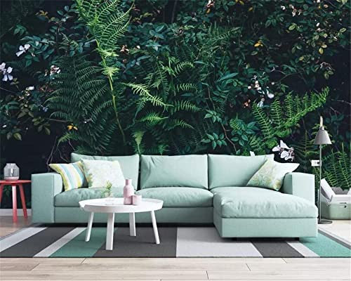 Wallpaper 3D Photo Wallpaper Green Rainforest Jungle Mural Living Room Kitchen Bedroom Wall 3D Wallpaper Paste Living Room The Wall for Bedroom Mural Office Dining Room - 140(W) x70(H) cm