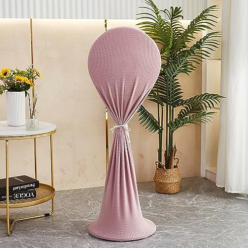 Treer Cubierta de Ventilador, 2pcs Elástico Funda Protectora para Ventiladores Antipolvo Fundas de Ventilador para Ventilador de Pie, Ventilador Eléctrico, Interiores y Exteriores (Rosa,50x130cm)