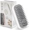 Uoking Pet Bath Brush With Shampoo Dispenser - Soft Silicone Dog Massage for Effortless Grooming and Cleaning - Scrubber for Long and Short-Haired Dogs and Cats - Grey