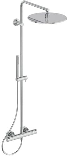 Colonne de douche thermostatique IDEAL STANDARD Ceratherm T125 chromé + microfibre