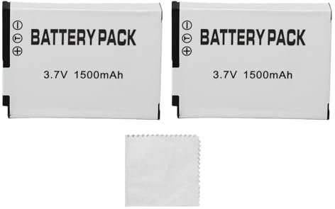 Batterie en EL12, 2 Pièces de Remplacement de Batterie D'appareil Photo 1500 Mah Li ION Batterie pour Nikon CooIPix S610 S620 S630 S640 S710 S1000pj S1100pj S70 P300 COOLPIX A900