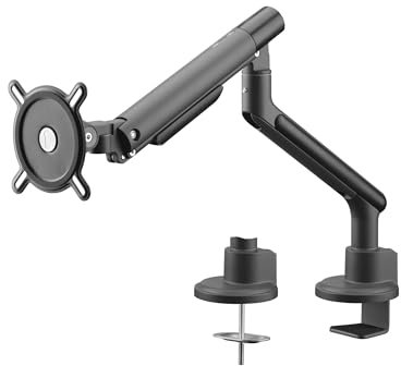 One For All Universal-Einzelmonitorarm für 13-35 Zoll–VESA 75/100 mm – Höhenverstellung – Neigen(80°), Schwenken(180°) und Drehen(360°) – Max. Gewicht – 9 kg pro Bildschirm – Schwarz (DM7110)