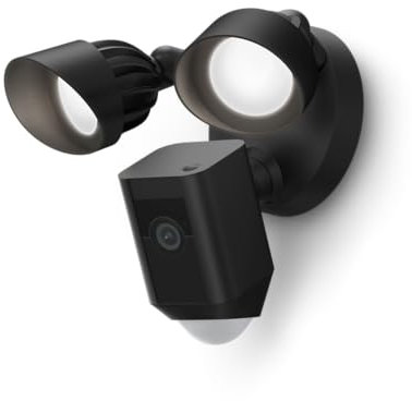 Ring Floodlight Camera Wired Plus | Latest Model | Black