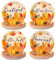 OBUSATT 100Pcs Thanksgiving Paper Plates Party Decorations Fall Autumn Leaves Plates 7inch Disposable Pumpkin Maple Dinner Plates Tableware Set for Fall Harvest Thanksgiving Party Supplies