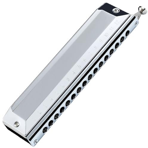 Yeory Chromatische Mundharmonika, 16 Löcher 64 Töne Mundharmonikas, 7,7x1.8x1.2 Tragbare Mundorgan -Harmonikas mit Aufbewahrungsbox für Erwachsene Kinder Anfänger Musikliebhaber, Chromatic Harmonica