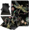 for Amazon Fire HD 10 Tablet (2017 and 2019 Releases,with 7th and 9th Generations) Case,360 Degree Rotating Stand Smart Protective Cover Case,for New Fire HD 10 10.1 inch,Dragonfly Wildflowers