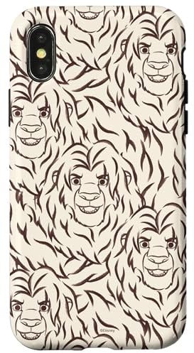 iPhone X/XS Disney The Lion King Hidden Simba Lion Face Pattern Case