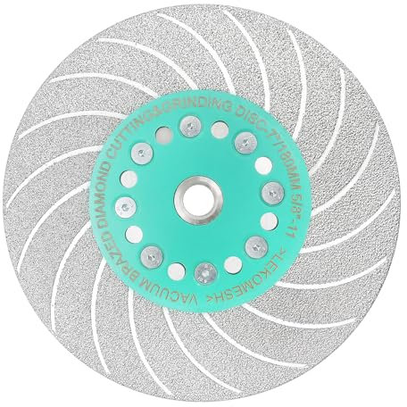 LEKOMESH 7 Inch Tile Saw Blade - 7/180mm Diamond Grinding Wheel for Cutting Grinding Marble Granite Concrete Porcelain Ceramic Tile,5/8-11 Thread