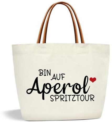 Canvas Tragetasche für Frauen, Geschenk Damen Shopper Bag, Einkaufstasche Baumwolltasche, Lustig Geschenktasche zum Geburtstag Gartenparty Mädelsabend JGA Junggesellenabschied für Kollegin Freundin