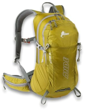 Ande Active Rucksack 18 l – ultraleicht und atmungsaktiv für dynamische Aktivitäten, Senf, Taglia unica, sportlich