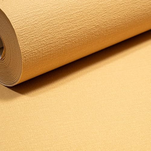 SOPHIE LAURENCE Plain Mustard Yellow Wallpaper Textured Free Match Paste The Wall Bedroom Lounge Feature Embossed
