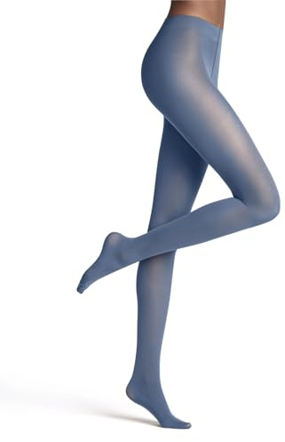 FALKE Matt Deluxe 30 DEN W Ti transparents fantaisie 1 pièce, Collants Femme, Bleu Sky Blue 6876, M