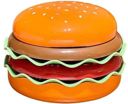 Fyrdyn Juego de Platos y Cuencos de Cocina - Plato y Cuenco con Forma de Hamburguesa - Plato de Servir y Salsas para Fiesta Hogar Cocina Niños Condimentos Aperitivos Vajilla