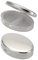 SILBERKANNE Pillendose oval 2 Fächer 6,5x4,5x1cm Premium Silber Plated edel versilbert in Top Verarbeitung