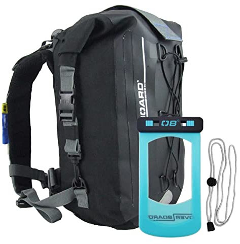 Overboard Wasserdichter Rucksack, Schwarz, 20 Liter, OB1053BLK