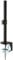 LINDY 400mm Pole with Desk Clamp, Colour: Black
