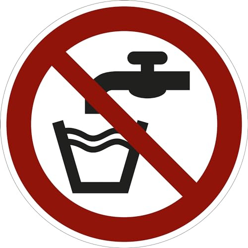 Verbotszeichen Kein Trinkwasser, Typ: 01100