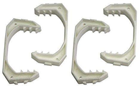 Preisjubel 8 x Fensterklammer Kunststoff weiß, Fenster-Stopp, Fenster-Keil, Zugluftsicherung