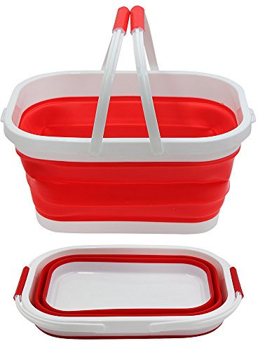 Klappbare Faltbare tragbare Korb Eimer Fischeimer Becken Karton Box