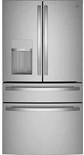 GE Profile PVD28BYNFS 36 4-Door French Door Refrigerator with 27.6 cu. ft. Total Capacity in Fingerprint Resistant Stainless Steel
