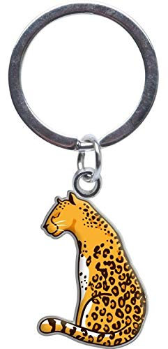 Sheepworld - 46831 - Mini Schlüsselanhänger, Leopard, Wild Life, Metall, Kunststoff, 5,5cm x 2,5cm